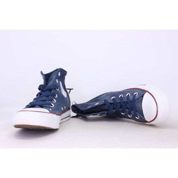 Converse Chuck Taylor Tri Zip Hi Navy/Red-White 545021C Women's - Picture 7 of 8